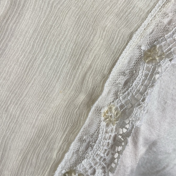 French Jaune Rouge strappy, light fabric top.Creamy pale vanilla ( not white) - Picture 13 of 13